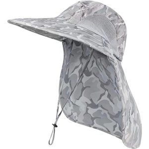 Outdoor Sun Hat for Men with 50+ UPF Protection Safari Cap Wide Brim Fishing Hat